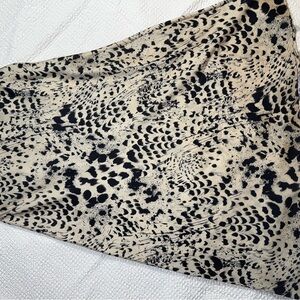 Aritzia Babaton Cheetah pattern long silky skirt